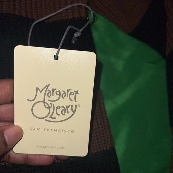 NWT Margaret O’Leary The Rugby Pullover Striped Sweater - Black and Brown size S - Picture 6 of 7